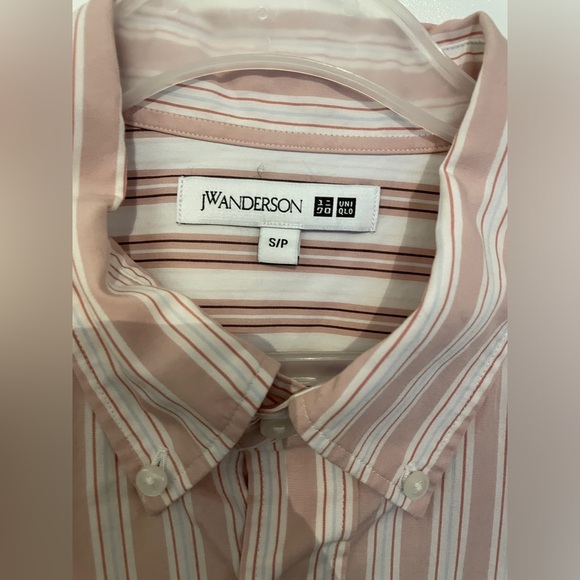 Uniqlo JW Anderson Pink Stripes Shirt - Picture 3 of 5